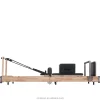 Durable Foldable Pilates Reformer Maple Frame Portable Core Bed Body Commercial