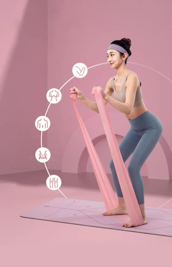 TPE Stretch Sheet Yoga Elastic Band Men Women Light Resistance Strength