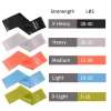 5pcs Custom Logo Short Resistance Bands Set for Gym Workout Eco-Friendly
