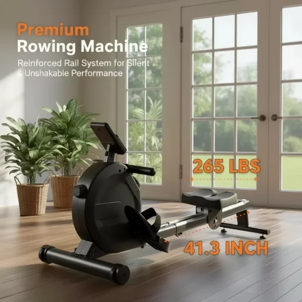 Professional Rowing Machine Gym Equipment 16-level Manual Magnetic Resistance