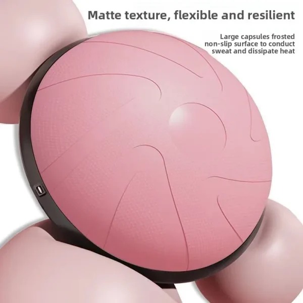 Sports Fitness Half-circle Balance Ball Pilates Smooth-surface Wobble Ball