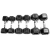 Home Gym Gym Equipment Dumbbell Cast Iron 5kg Hexagonal Rubber Coated Dumbbell