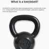 Sports Solid Steel Durable Kettlebell Slim Design for Men Women Home Use Squat