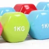 Factory-made Hex Dumbbells Lightweight PVC Coated Cast Iron Construction for