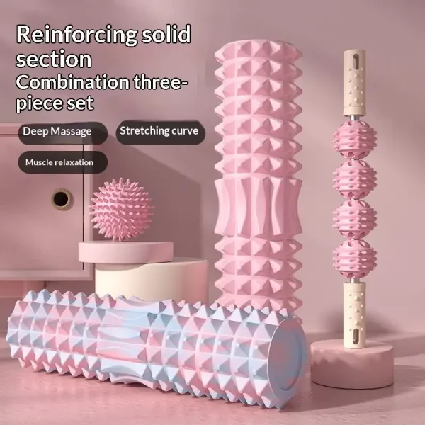 Rolling Massage Gadget Moon-Shaped Yoga Stick Home Solid Foam Roller Equipment