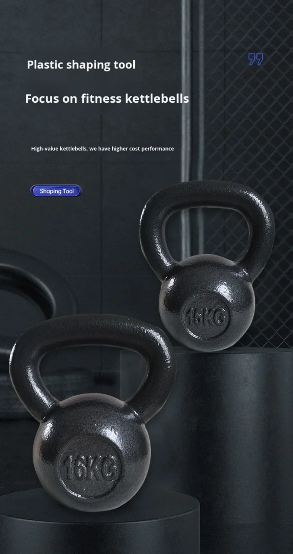 Sports Solid Steel Durable Kettlebell Slim Design for Men Women Home Use Squat