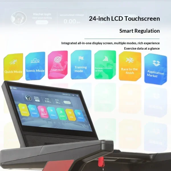 Commercial Grade High-end Home Intelligent Electric Treadmill Wide Running