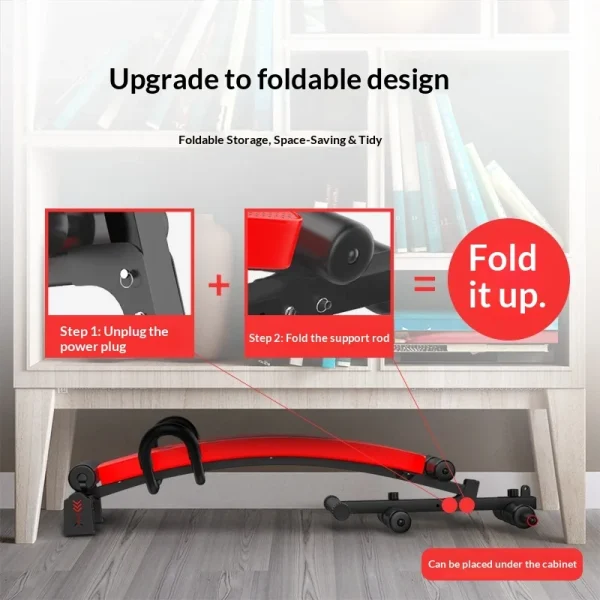 Men's Foldable Abdominal Sit-Up Board Exercise Aid for Home Belly-Tightening