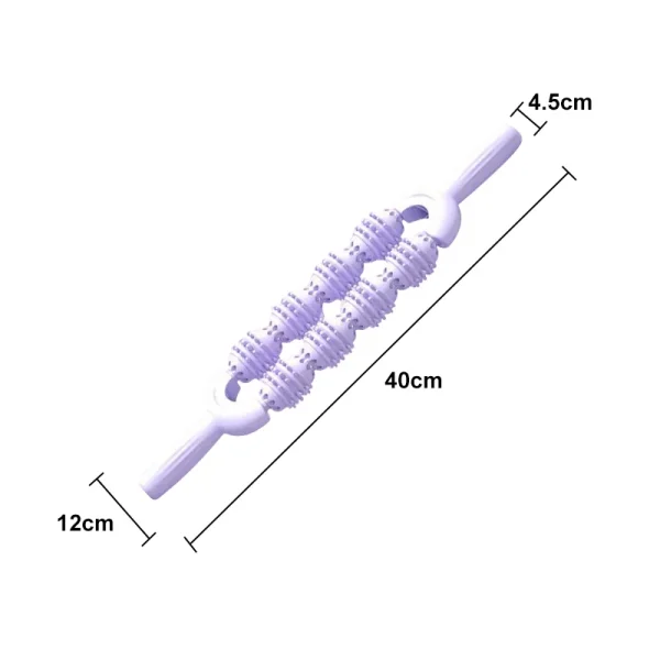 ABS Handheld Muscle Relaxer Massage Ball Yoga Wolf Tooth Roller Leg Calf